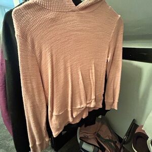 Old Navy Pink Cowl Neck Sweater